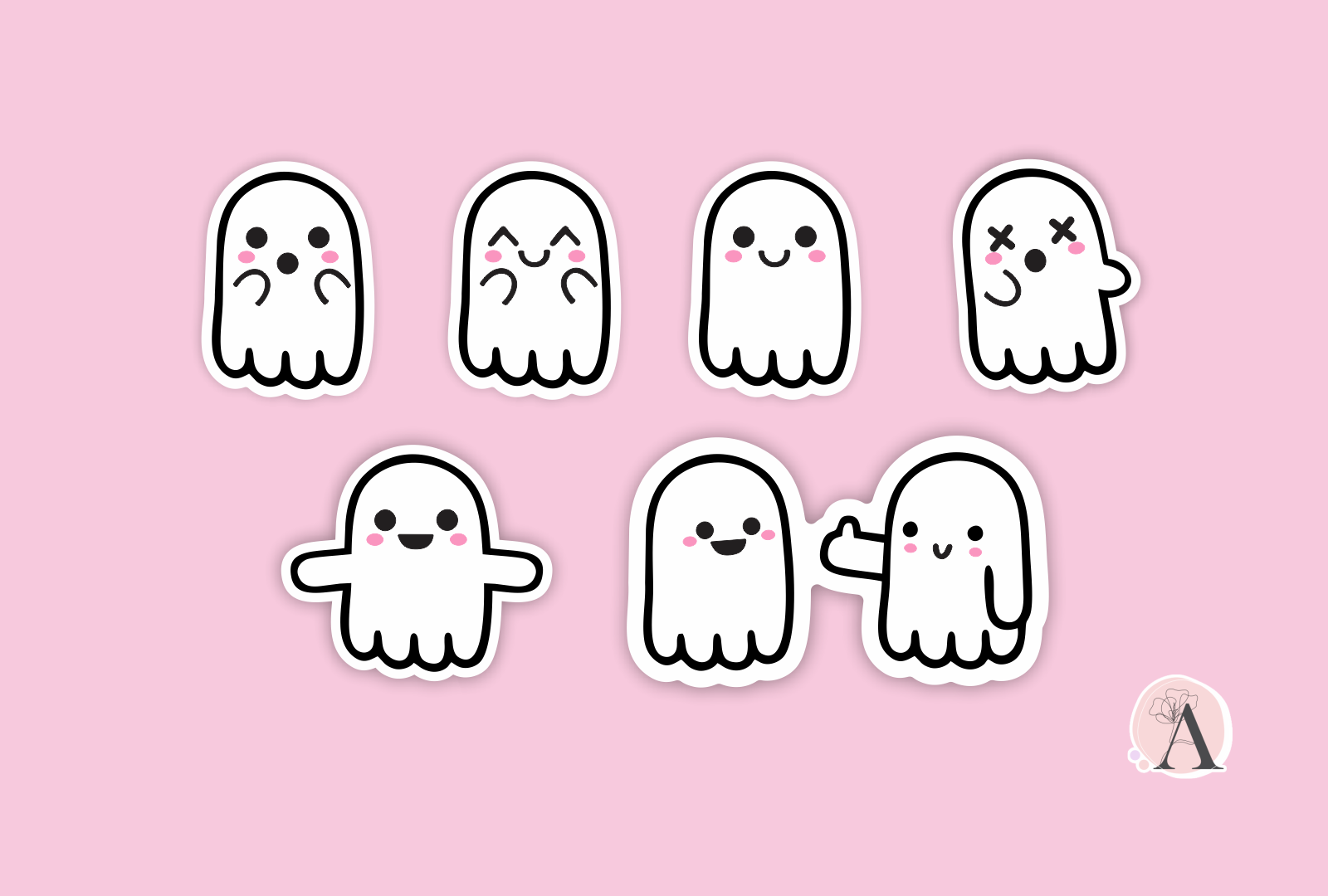 Ghost stickers by Aergul on Dribbble