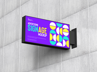 Free Signage Mockup sign mockup