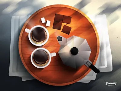 Coffee Time ☕️🍫 ambiance breakfast coffeetime cool culture delicious foodart foodillustration good illustration ocuisine pause postcards tasty tea warm yummy