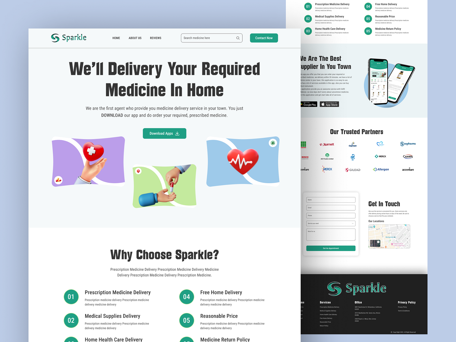 Medicine Delivery Service by Md Sajib Miah on Dribbble