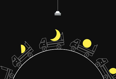 bulb changer art design graphic grayom icon illustration india line minimalist moon phases of moon