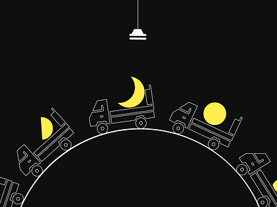 bulb changer art design graphic grayom icon illustration india line minimalist moon phases of moon