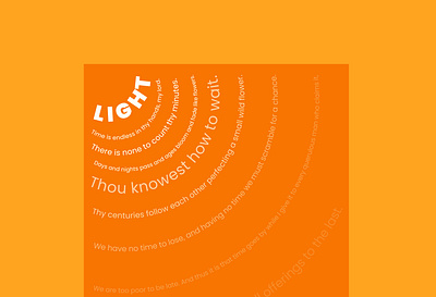 Light art communication design graphic grayom india minimalistic poem text type typeface typographic typography