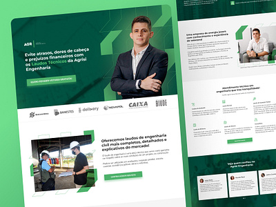 Agrisi Engenharia | Landing Page graphic design landing page ui ui design visual design webdesigner