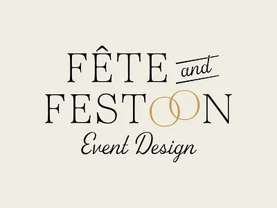 Fete and Festoon Event Planner Unused Logo Concept brand branding concept design event identity logo planner unused wedding