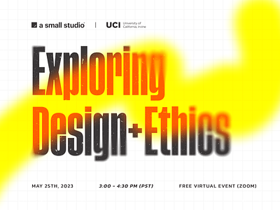 Exploring Design + Ethics design event ethical design ethical designer ethics events free event graphic design
