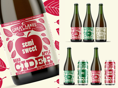 Estate Cider Packaging Design alcohol beverage branding cider farm packaging visual identity