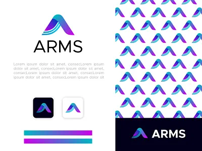 A Letter Logo Design | Modern Logo 2023 animation branding business design graphic design illustration logo ui ux vector