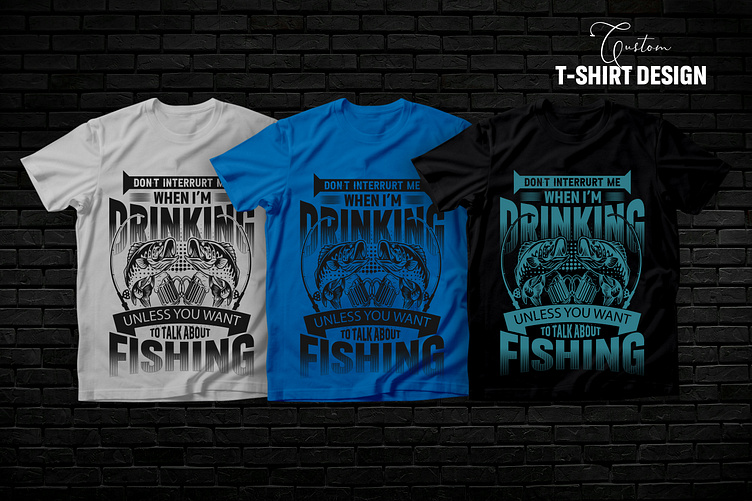 Trendy Fishing T-shirt Design. by BRISTI AKTER on Dribbble