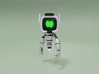 Robot 360 3d animation art blender cartoon character design illustration mascot render robot