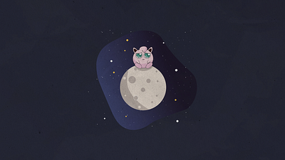 Space jigglypuff graphic design illustration