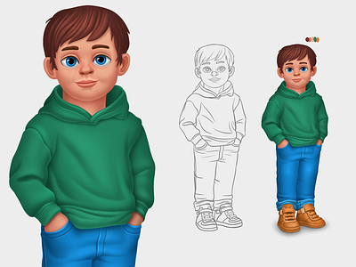 Illustration characterdesign digital painting illüstration kid illustration procreate