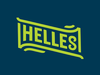 Helles Lager branding design graphic design lettering logo typography wordmark