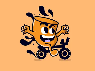 Racing Bikes Cartoon art bikes branding cartoon characters design dribbbleillustration dribbbleinspiration graphic design illustration illustrator inspiration logo mascot minimal racing run stickers vantage vector