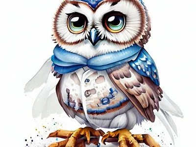 OWL the Master ai bird design draw graphic design owl