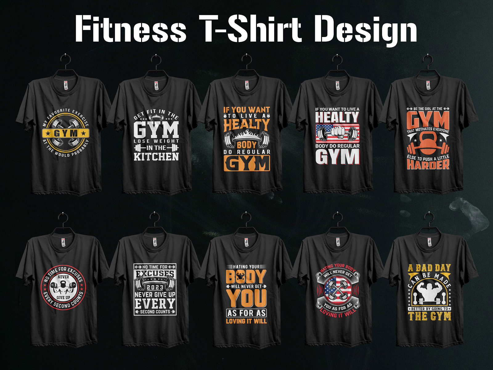 Fitness T-Shirt Design by Bharat Kumer Saha on Dribbble