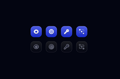 More Icons app app icons dark theme design icons product design ui webapp