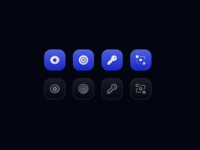 More Icons app app icons dark theme design icons product design ui webapp