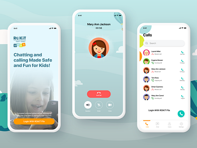 Messaging App For Kids app appdesign branding chat child design ios kids messaging play ui uiux ux