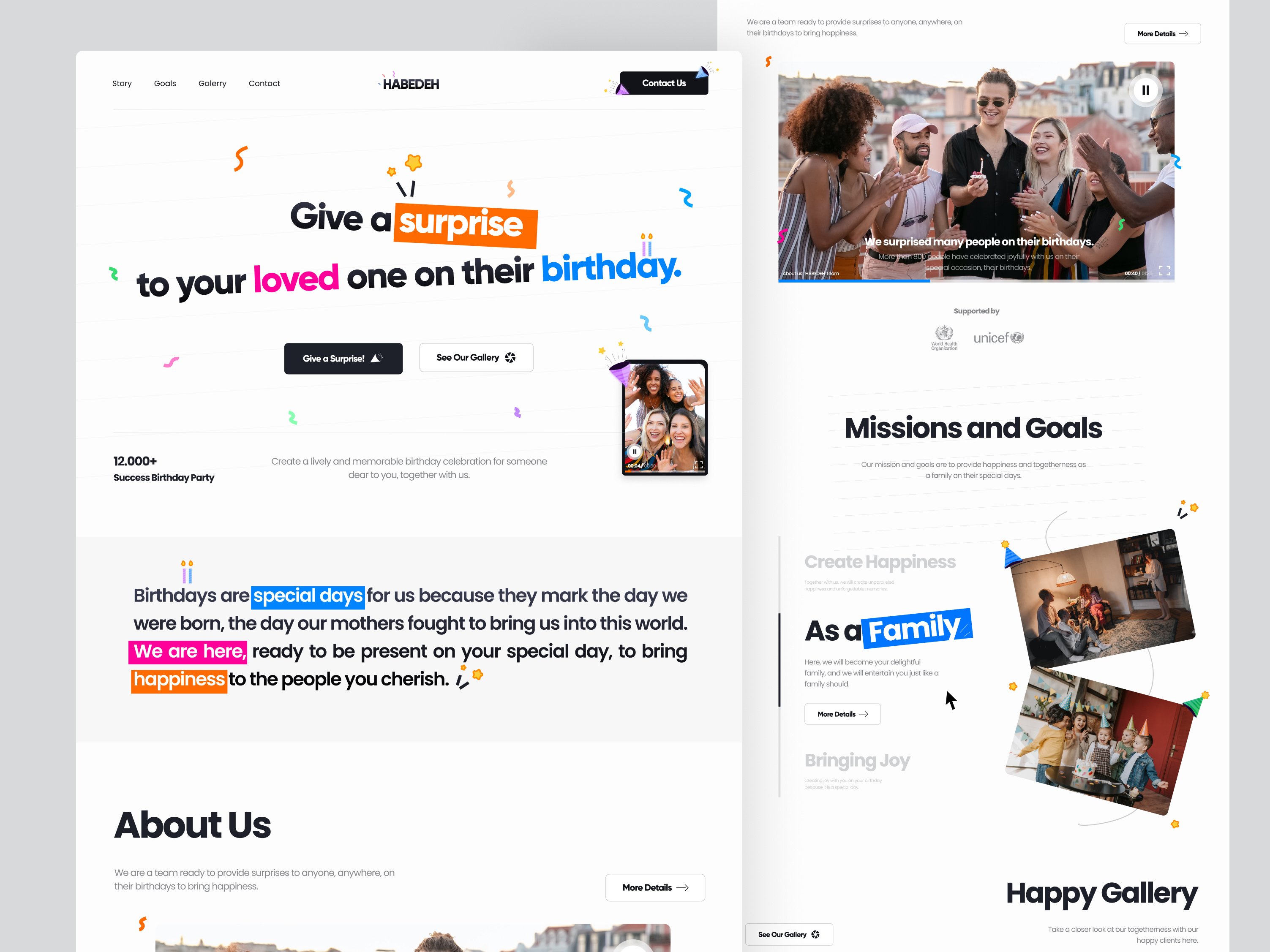 Example of Website Or Landing Page Design