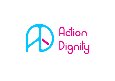 Action Dignity Logo Redesign ad affinity amateur design logo nonprofit redesign typography vector