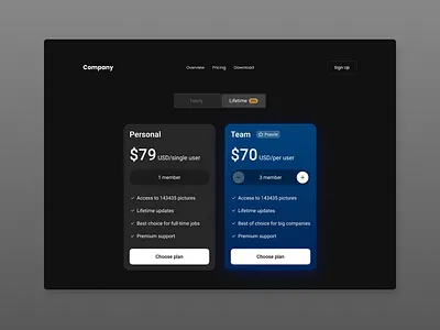 #DailyUI - Pricing #030 app branding dailyui design figma illustration like logo ui ux vector web