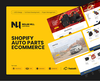 Autoparts Shopify eCommerce - UX/UI Design and Development ecommerce fullstack development shopify ui ui ecommerce