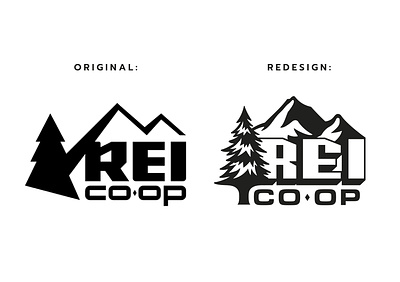 Logo Redesign | REI brand identity branding design graphic design illustration logo spokane vector