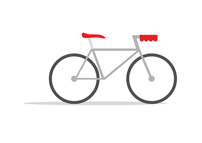 Minimalist Bike design graphic design vector