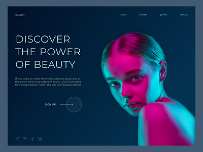 beauty school shot design design ui