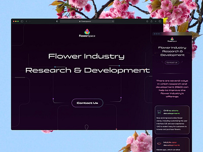 Flower R&D Agency agency design ui