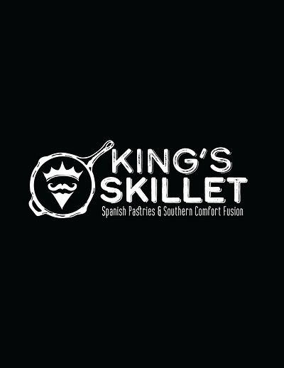 Kings Skillet Logo BNW design graphic design logo typography