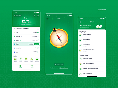 Muslim App app design ui ux