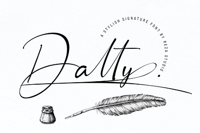 Dalty. branding callgrapy design font graphic design illustration logo motion graphics script signature ui vector