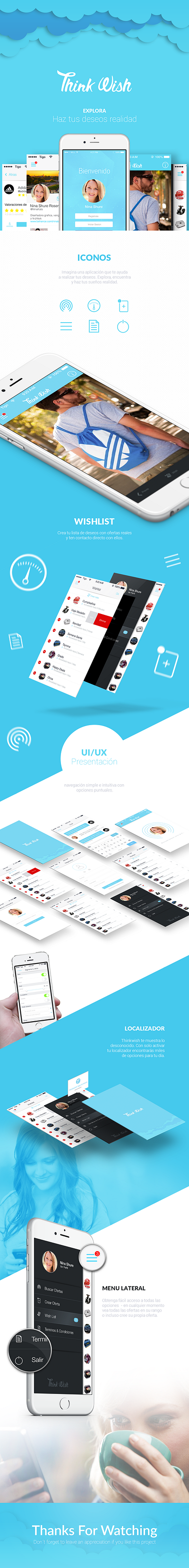 ThinkWish - Wishlist App branding design digital graphic design iosapp product design ui uidesign uxdesign