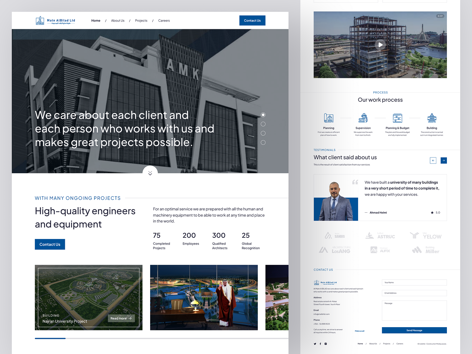 Matn AlBilad Ltd Landing page by Didi Kurniawan for Talkin Studio on