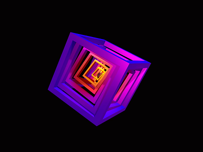 Tesseract 3d animation motion graphics