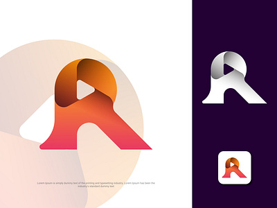 R Play Logo branding graphic design letter r logo logo logo r modern logo play logo play modern logo r modern logo r play logo