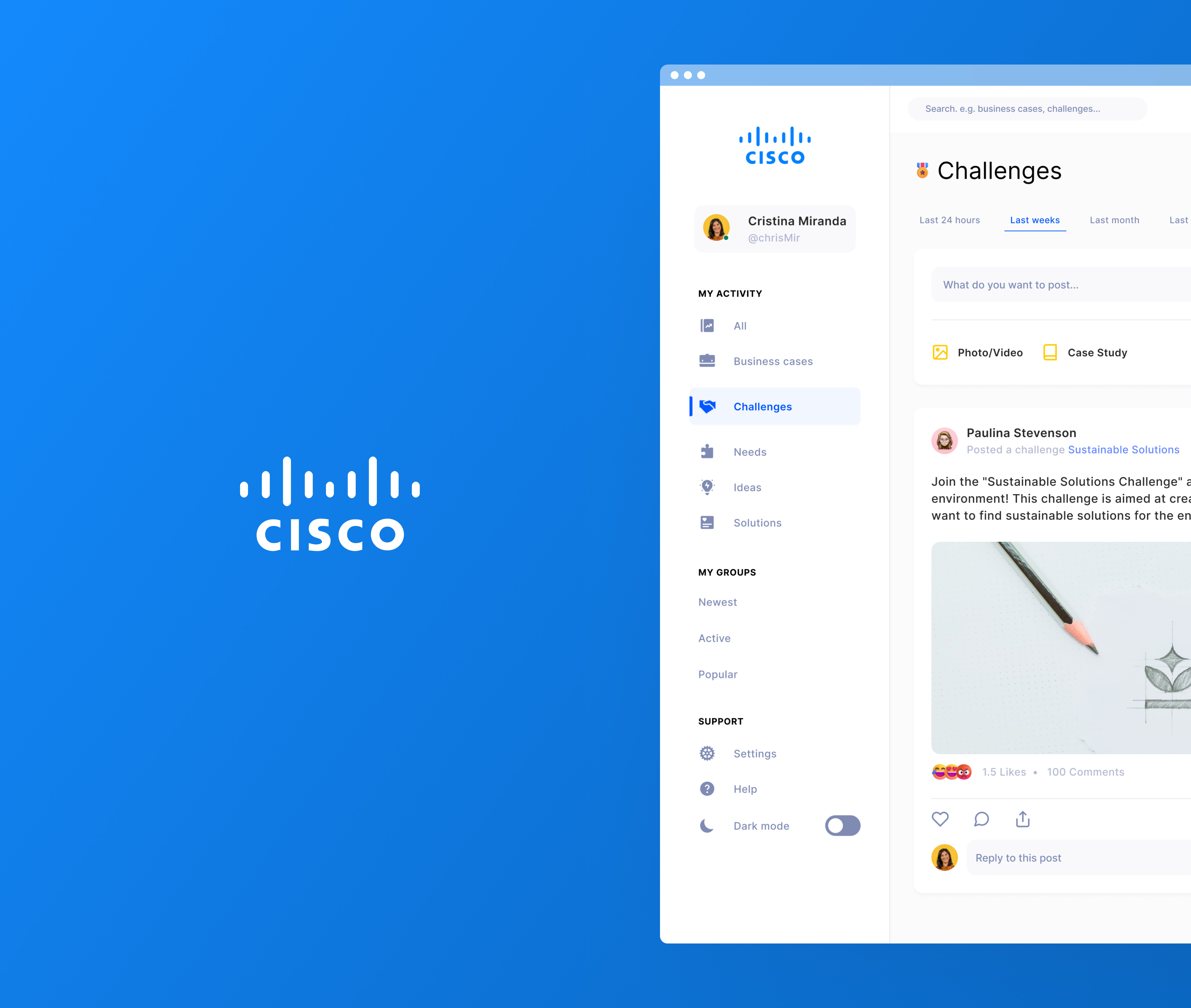 Cisco Australi - Educational Web App cisco ciscoui dashboard design digital digital education education product design social web ui uidesign ux design web app
