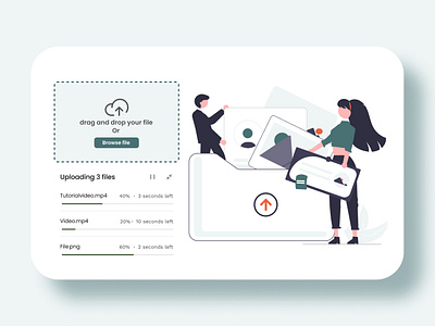 File Upload #dailyui #031 app connection dailyui data design download file file upload illustration storage ui upload ux
