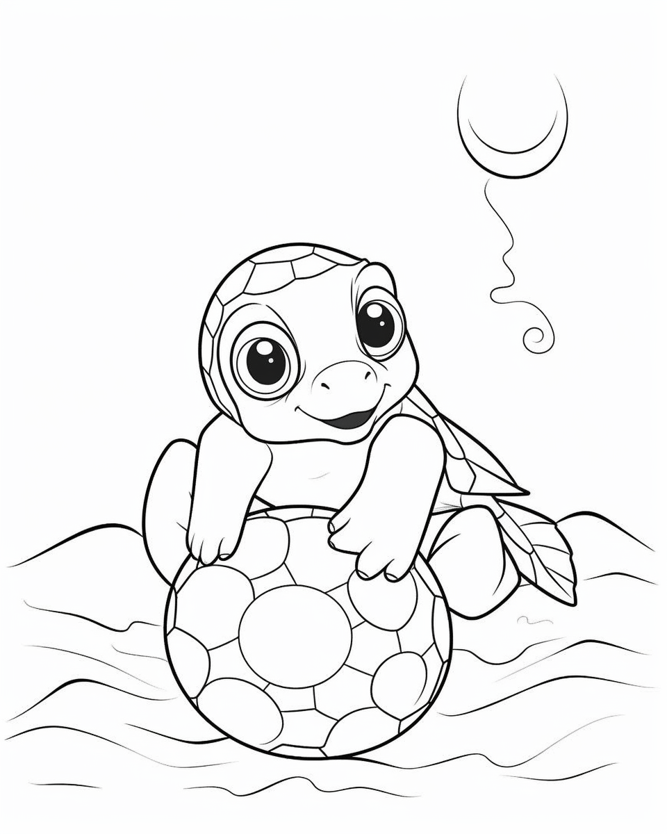 cute baby turtle coloring pages