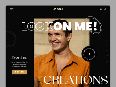 e-commerce website graphic design mockup website