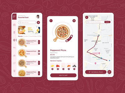SliceMate: The Ultimate Pizza Delivery App app application design design food delivery online food delivery app pizza app pizza delivery pizza delivery app ui ui ux