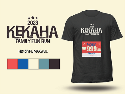 Branding for 4th of July Kekaha Family Fun Run branding design graphic design logo typography vector