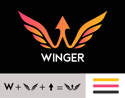 Winger logo, Letter W Logo, Modern Logo Design 2d 3d animation artificial logo branding crypto logo design graphic design illustration letter logo marks logo logo type modern logo modern logo design motion graphics nft logo typography ui vector visiting card