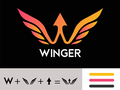 Winger logo, Letter W Logo, Modern Logo Design 2d 3d animation artificial logo branding crypto logo design graphic design illustration letter logo marks logo logo type modern logo modern logo design motion graphics nft logo typography ui vector visiting card