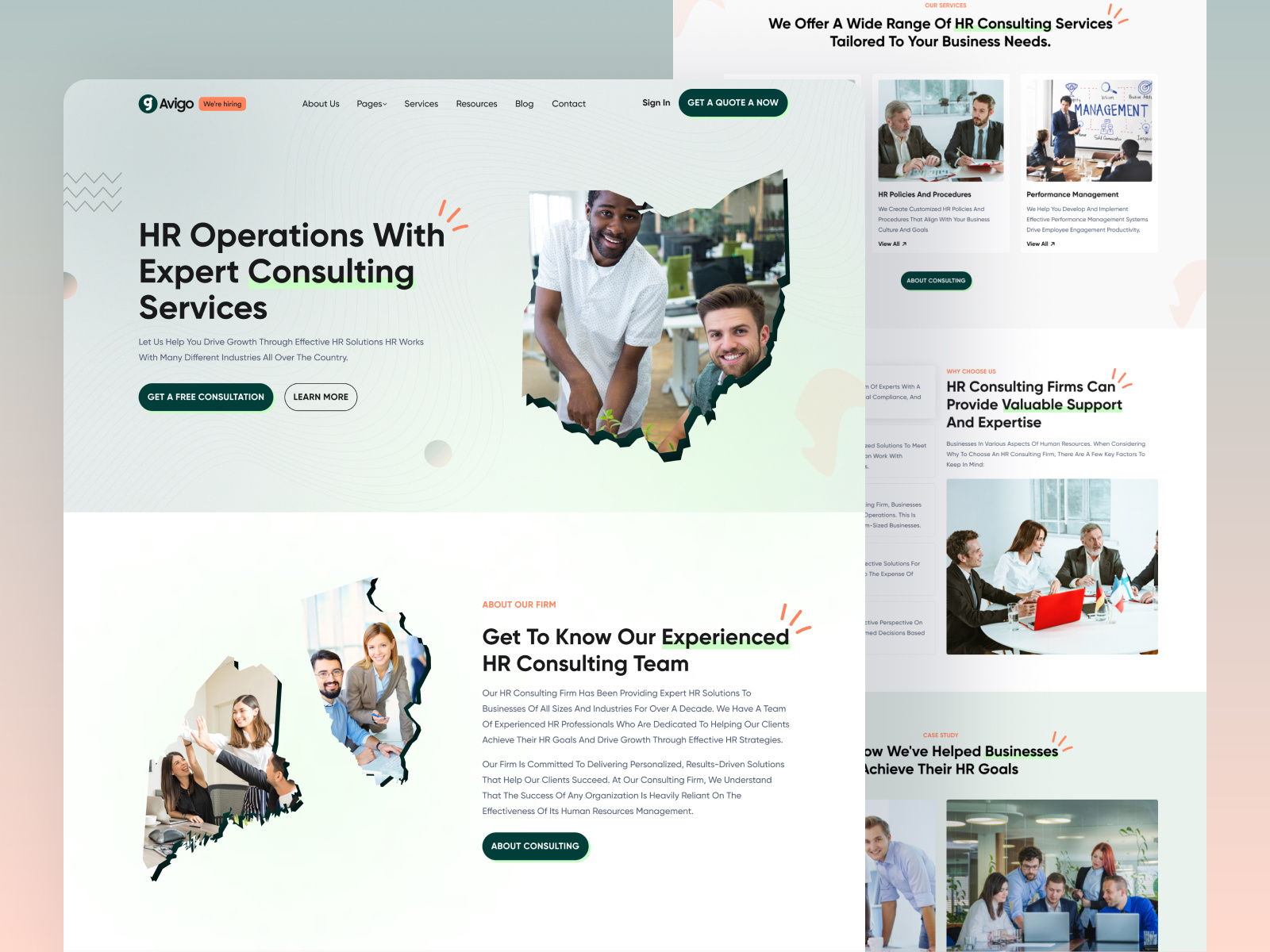 HR Management Consulting Business Landing Page By Shagor Ahmed For hr-management-consulting-business-landing-page-by-shagor-ahmed-for