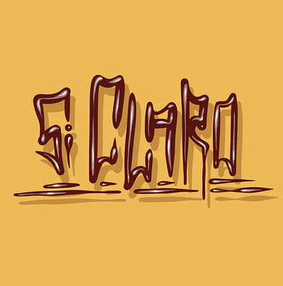 Si claro branding brushlettering design font graphic design handstyle illustration lettering logo procreate si claro sketch streetart tag typography