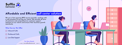 Call Center Banner V2 branding graphic design ui