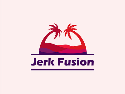Jerk Fusion Logo Design. brand branding business colorshades design fusion graphic design graphicsdesign graphicsdesigner logo logodesign logodesigner logoinspiration logomaker logos logotype palm palmtree tree vector